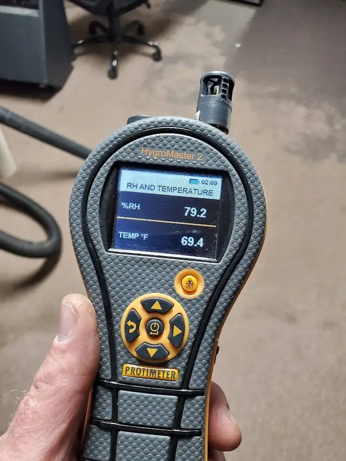 Moisture meter humidity assessment for Fire & Smoke Damage Restoration in Belleville
