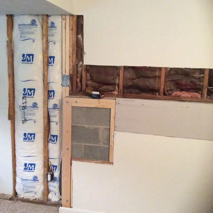 Wall insulation replacement during Odor Removal & Deodorization in Belleville